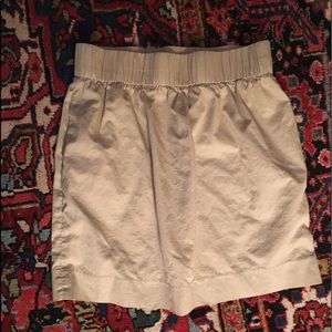 J Crew Khaki Elastic waist skirt